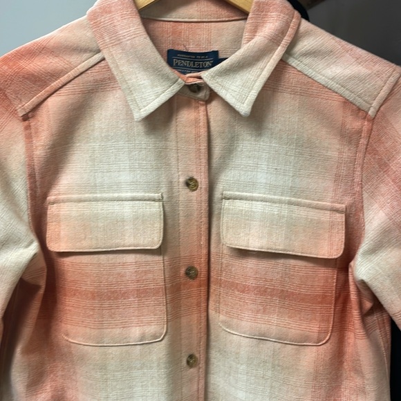 NWT Pendleton Board Shirt in Apricot Ombre - Picture 7 of 9